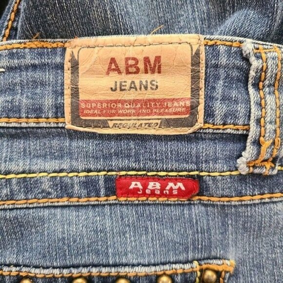 ABM Jeans Size 7 Stretch Bootcut Medium Wash Jeans - Picture 4 of 4